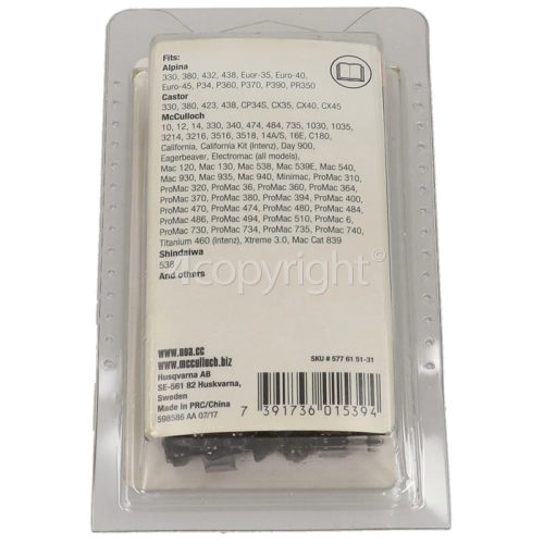 McCulloch Titanium 460 CHO031 45cm (18") 60 Drive Link Chainsaw Chain