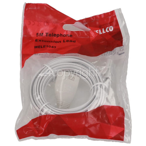 Wellco 5m Telephone Extension Lead