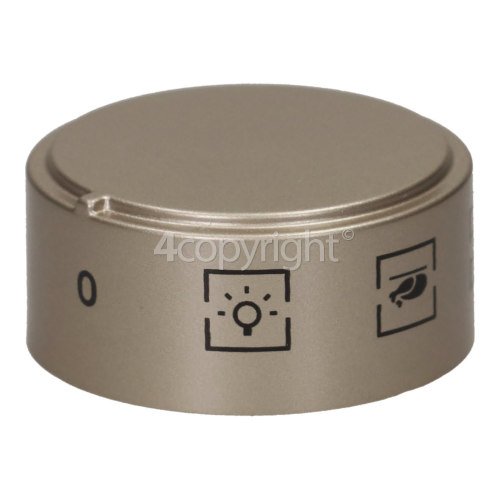 Ariston Main Oven 6 Function Control Knob - Silver