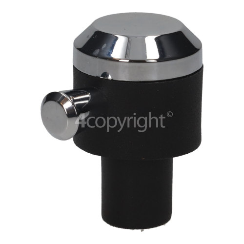 Rangemaster Hotplate Control Knob - Black / Chrome