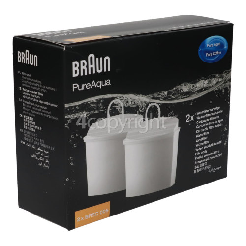 Braun Water Filter Cartridge KWF2 (Pack Of 2)