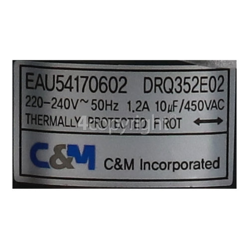 LG Motor : C&M INCORPORATED EAU54170602 DRQ352E02 190w | www.4lg.co.uk
