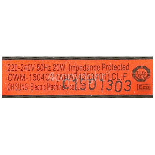 LG Drain Pump Assembly: AHA74073801 M200810