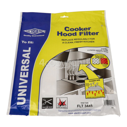 CDA Universal Cooker Hood Grease Filter With Saturation Indicator ( 1140x470mm ) CUT TO SIZE