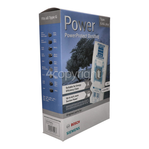 Bosch PowerProtect Type G All Plus Dust Bag & Filter Set