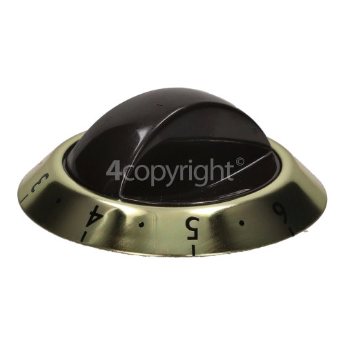 Creda Hob Control Knob - Brown / Gold