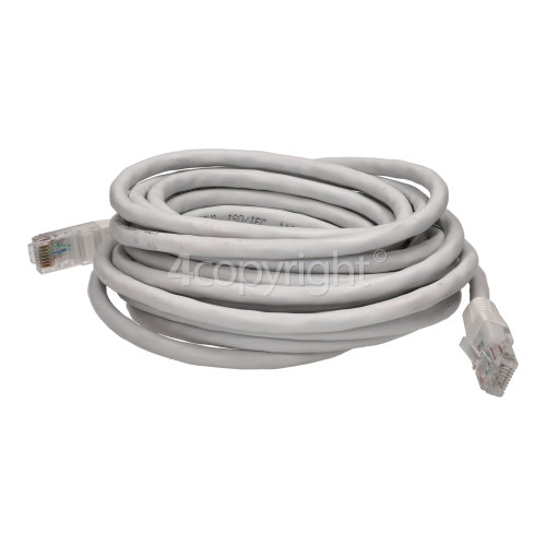 CAT6 RJ45 Patch Lead: White: 5M