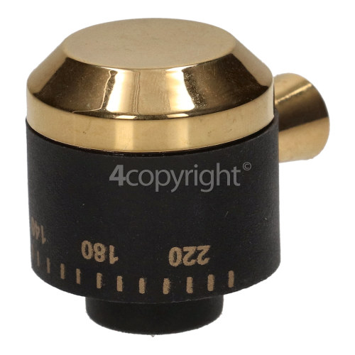 Rangemaster Control Knob Stat Brass