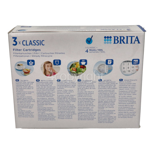 Brita Classic Water Filter Cartridge (Pack Of 3)