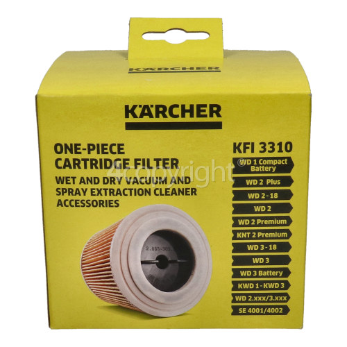 Kärcher WD3.300M Vacuum Cleaner Wet & Dry Cartridge Filter