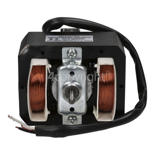 Rangemaster 6305 CH90 Electric black/chrome badge Fan Motor : 991. 0352. 089 145W 2000RPM