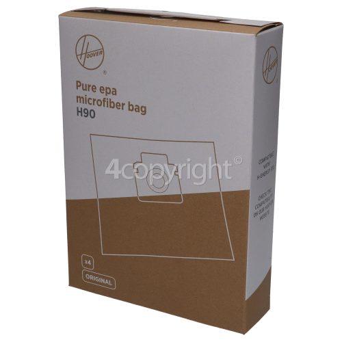 Hoover H-Energy 300 H90 EPA Dust Bag (Pack Of 4)