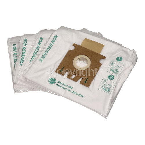 Hoover H82 Pure EPA Microfibre Dust Bag (Pack Of 4)