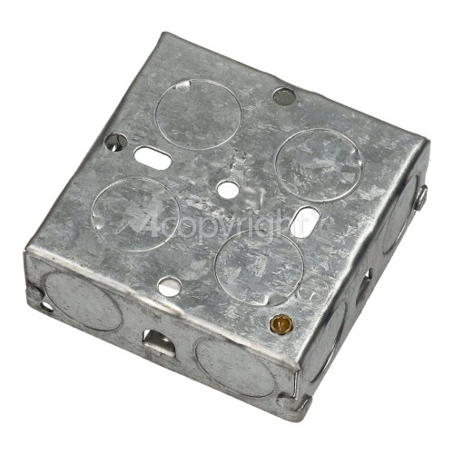 Wellco Single 25mm Pattress Metal Box