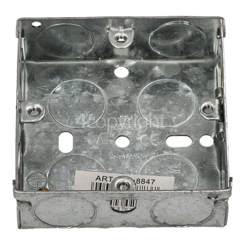 Wellco Single 25mm Pattress Metal Box