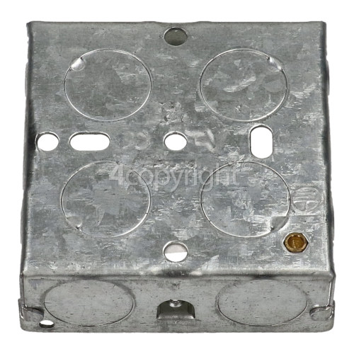 Wellco Single 25mm Pattress Metal Box