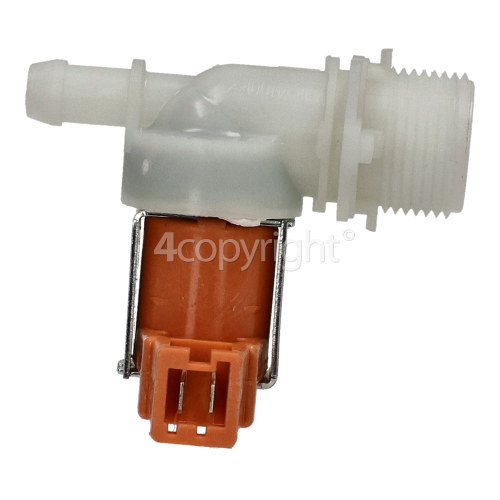 Hotpoint Hot Water Single Solenoid Inlet Valve : 180Deg. With Protected Tag Fitting & 12 Bore Outlet