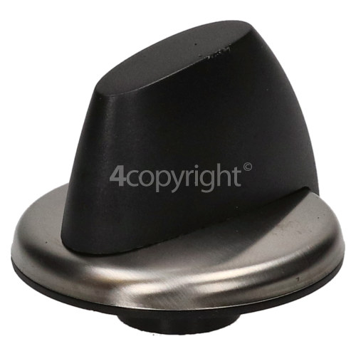 Whirlpool Hob Control Knob - Black / Silver