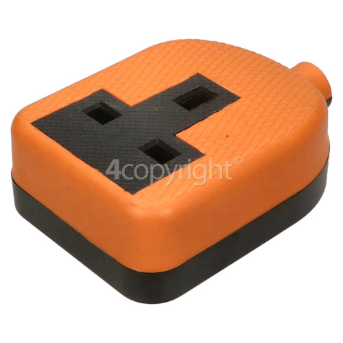 Wellco 13A Single Trailing Socket Rubberised - Orange