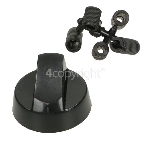 Universal Multifit Cooker Control Knob - Black