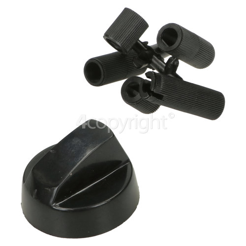 Universal Multifit Cooker Control Knob - Black