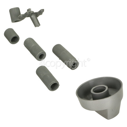 Universal Multifit Cooker Control Knob - Silver