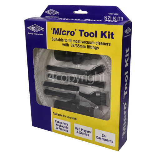 Universal 8 Piece 32mm / 35mm Micro Tool Kit : Idea For Computers, Laptops, Keyboards, Printers Etc.
