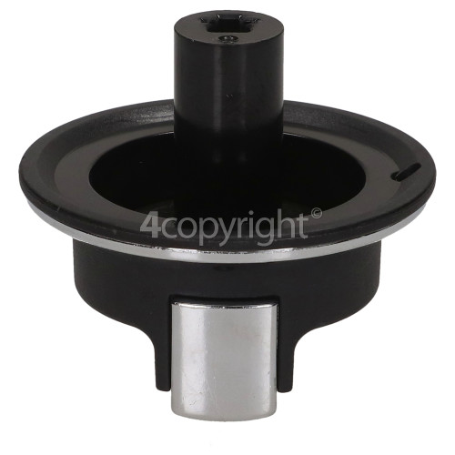 Rangemaster 91780 PROFESSIONAL PLUS 110 IND. BLACK Grill Control Knob - Black / Silver