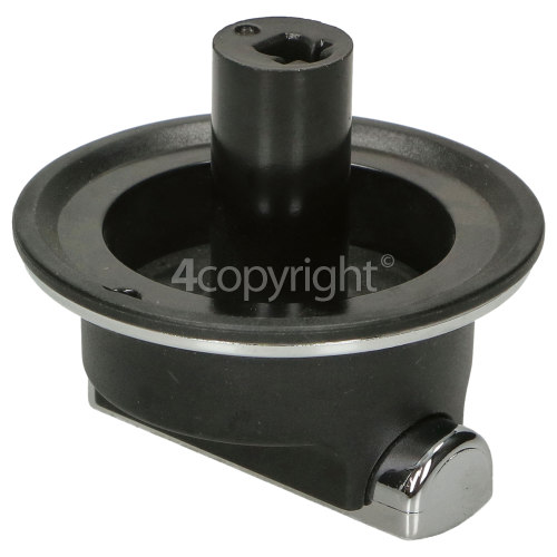 Rangemaster 91930 PROFESSIONAL PLUS 90 NG BLACK Cooker Control Knob - Black & Chrome