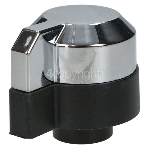 Rangemaster Hob Burner Control Knob - Silver / Black
