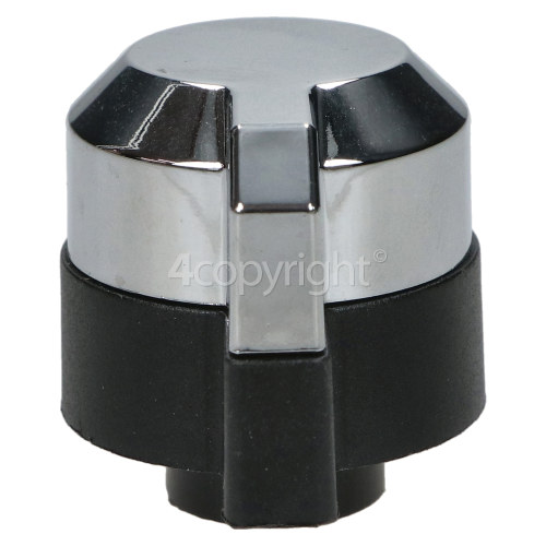Rangemaster Hob Burner Control Knob - Silver / Black
