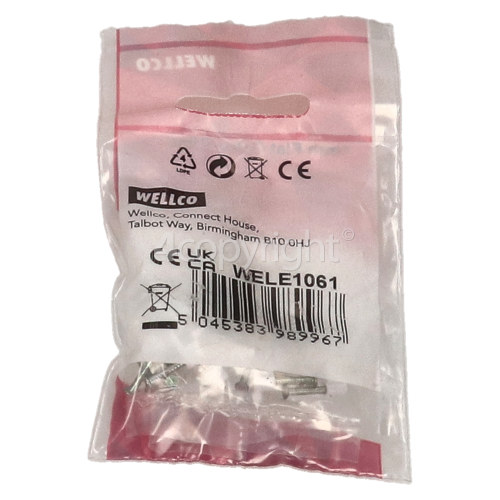 Wellco 4mm Flat Cable Clips - White