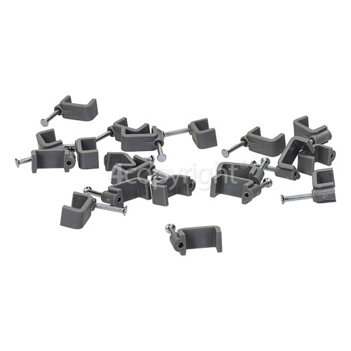 Wellco Pack Of 100 2.5mm Twin & Earth Cable Clips