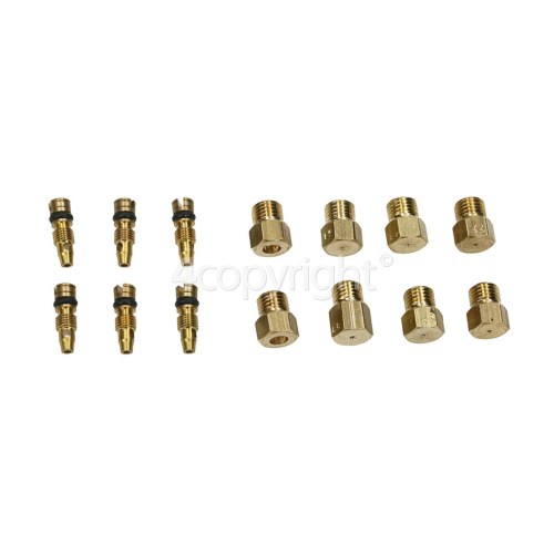 Rangemaster Injector Conversion Kit : Natural Gas To LPG Plus Technical Bulletin &ndash; Jets & Screw Sizes