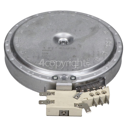 Delonghi Large Ceramic Hob Hotplate Element - 1200W