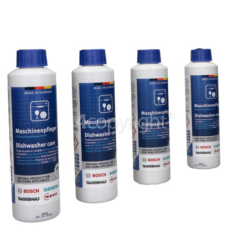 Bosch SYLENA645 250ml Dishwasher Cleaner (Pack Of 4)