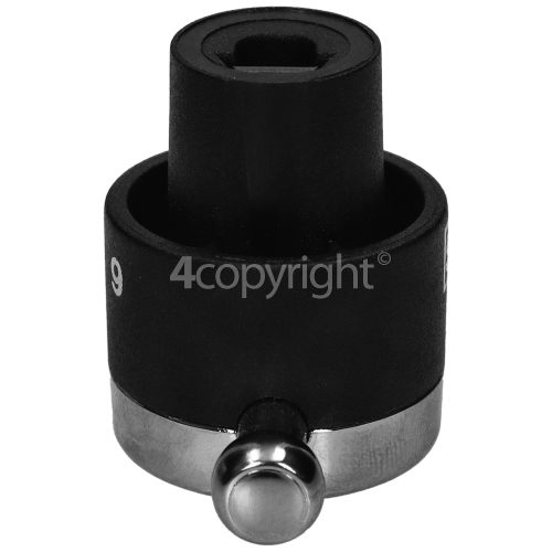 Rangemaster Grill Control Knob -6mm Chrome/black