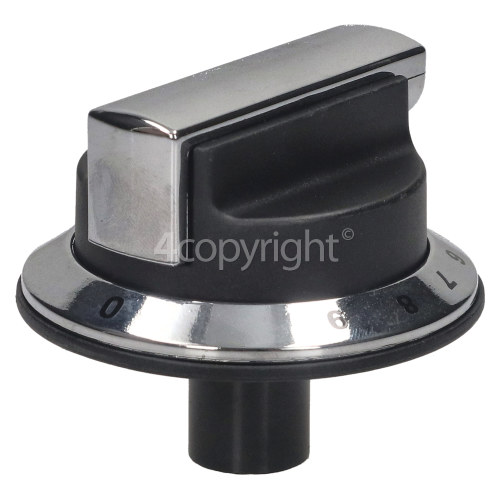 Rangemaster Oven Thermostat Control Knob - Chrome