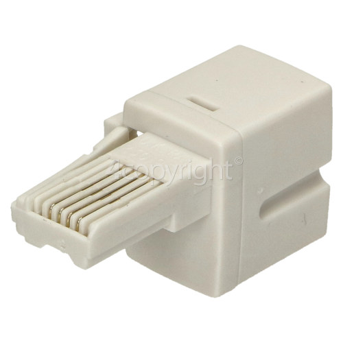 Wellco Telephone 2 Way Adaptor - White