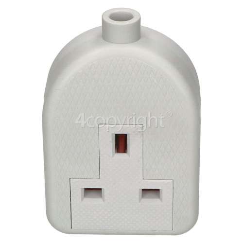 Wellco 13A Single Trailing Socket Rubberised - White