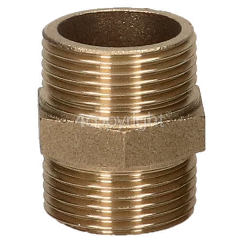 Brass Hose Connector 3/4"X 3/4" Threaded : Connector For Inlet Hoses