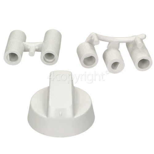 Universal Multifit Cooker Control Knob, White, 42mm