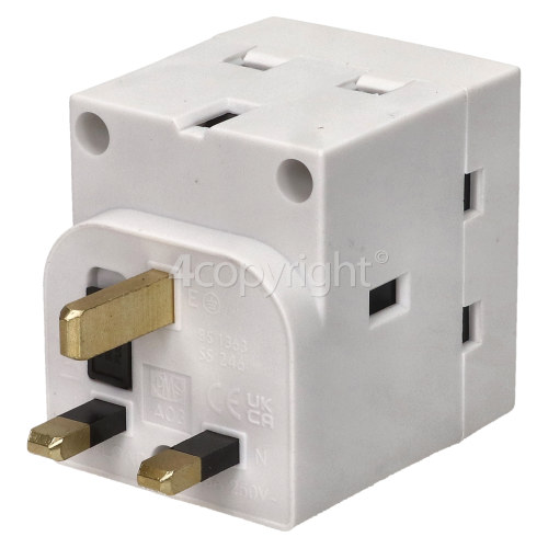 13A 3 Way Fused Adaptor