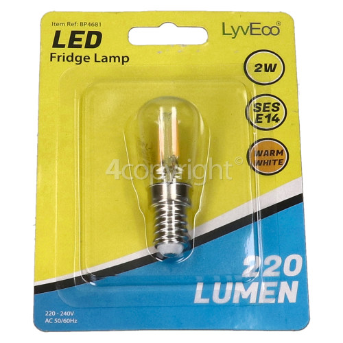 LyvEco 2W Fridge LED Lamp SES / E14 240V