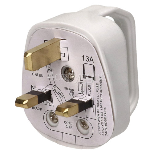 Wellco 3 Pin 13A Plug With Finger Grip