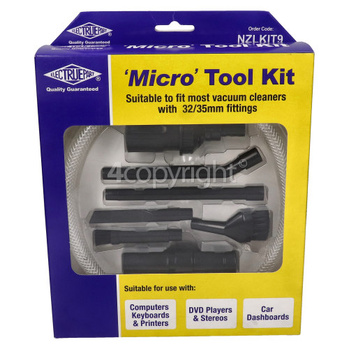 Universal 8 Piece 32mm / 35mm Micro Tool Kit : Idea For Computers, Laptops, Keyboards, Printers Etc.