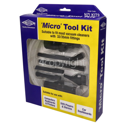 Universal 8 Piece 32mm / 35mm Micro Tool Kit : Idea For Computers, Laptops, Keyboards, Printers Etc.