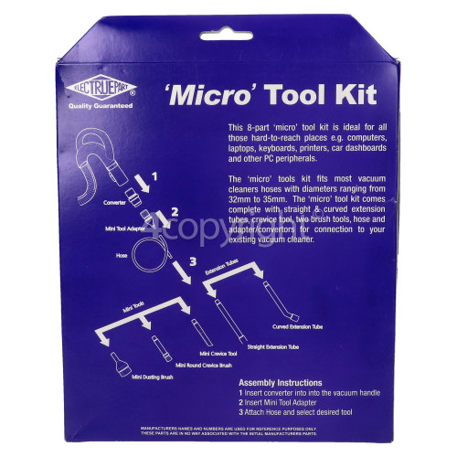 Universal 8 Piece 32mm / 35mm Micro Tool Kit : Idea For Computers, Laptops, Keyboards, Printers Etc.