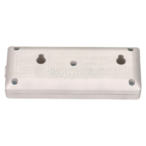 Wellco 2 Gang Trailing Socket With LED