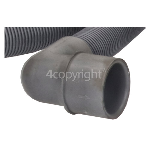 1.9mtr WD-3570-61 Drain Hose 19mm End (With Right Angle End 26mm) Internal Dia.s'